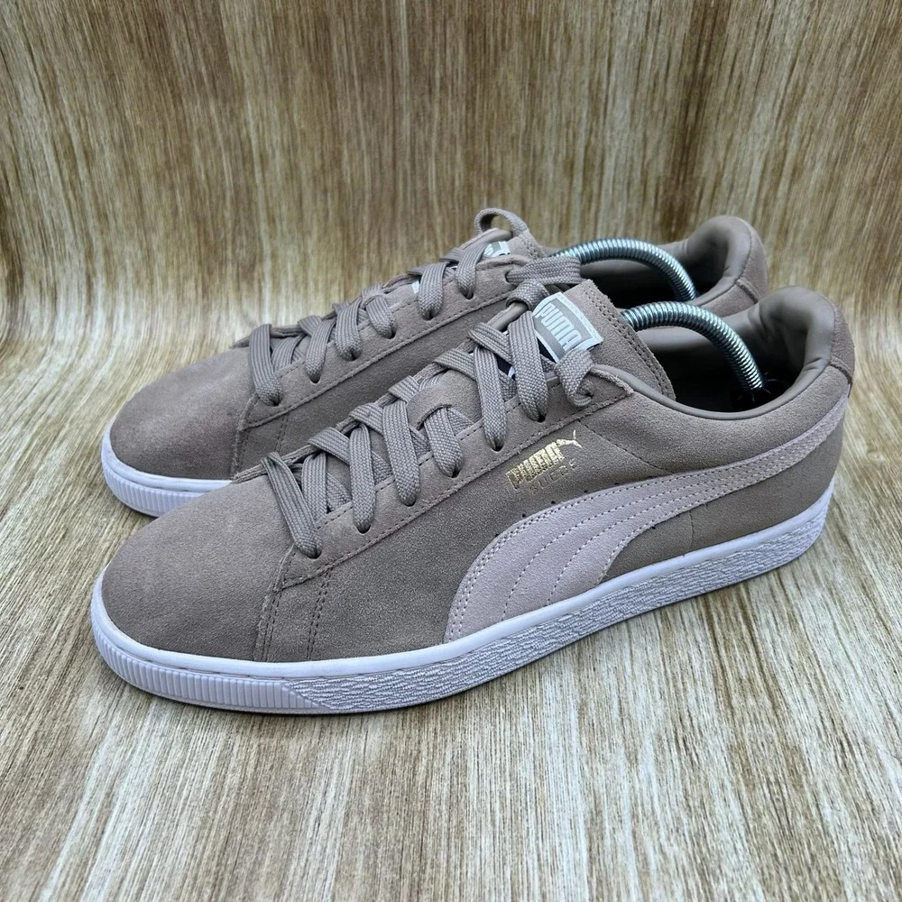 Puma Suede Classic Men's Size 11 Chinchilla White Beige Low Sneakers 356568-94